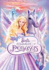 Kliknij by uszyskać więcej informacji | Netflix: Barbie and the Magic of Pegasus | Barbie jako ksiÄ™Å¼niczka, ktÃ³ra ucieka przed zÅ‚ym czarodziejem, odkrywa cuda KrÃ³lestwa ObÅ‚okÃ³w iÂ Å‚Ä…czy siÅ‚y zeÂ skrzydlatym koniem.