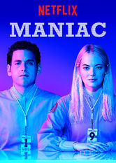 Kliknij by uszyskać więcej informacji | Netflix: Maniac | DwÃ³jka trapionych problemami nieznajomych nawiÄ…zuje wiÄ™Åº podczas nowatorskiego badania prowadzonego przez zakompleksionego lekarza iÂ niestabilny emocjonalnie komputer.