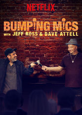 Kliknij by uszyskać więcej informacji | Netflix: Bumping Mics with Jeff Ross and Dave Attell | Gdy Jeff Ross i Dave Attell wchodzÄ… na scenÄ™, nikt nie moÅ¼e czuÄ‡ siÄ™ bezpieczny. Z pomocÄ… goÅ›ci specjalnych serwujÄ… nam weekend peÅ‚en epickiej zabawy.