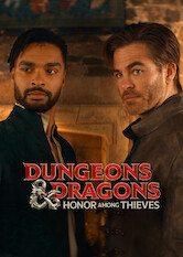 Kliknij by uzyskać więcej informacji | Netflix: Dungeons & Dragons: Honor Among Thieves / Dungeons & Dragons: Złodziejski honor | Tuż po wyjściu z więzienia czarujący bard i jego kompan zbierają nietypową grupę poszukiwaczy przygód w celu zdobycia magicznej relikwii.