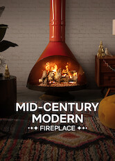 Kliknij by uszyskać więcej informacji | Netflix: Mid-Century Modern Fireplace | Prostota form, odważne kolory i radosny blask płomieni migoczących w kominku w stylu retro. Ciesz się radosnym wspólnym czasem w miłym klimacie vintage.